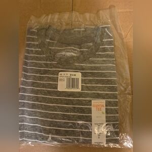 Jumping Beans Gray Striped Long Sleeve Tee